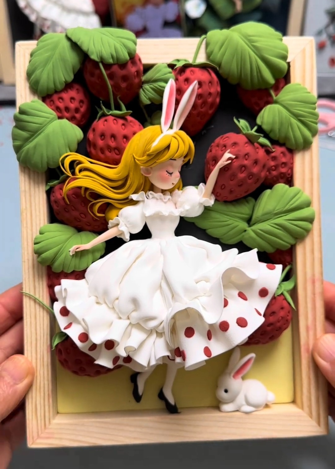 Custom handmade clay portrait frame
